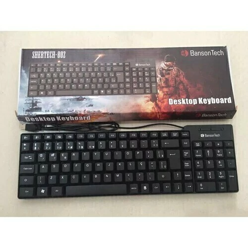 Teclado Office Preto Usb